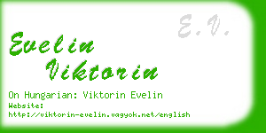 evelin viktorin business card